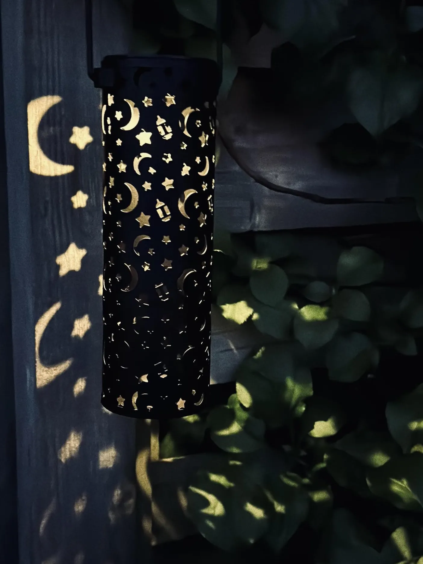 Fakkel med solceller – 2 stk STARS & MOON