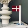 Flag keramik – Dannebrog m. blå fod