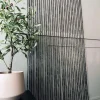Forhæng i Bambus Sort - 90x180