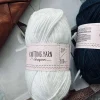 Garn Polyester 50 gram - Hvid