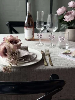 Glas med sløjfe