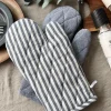 Grillhandske - Quilt blå strib