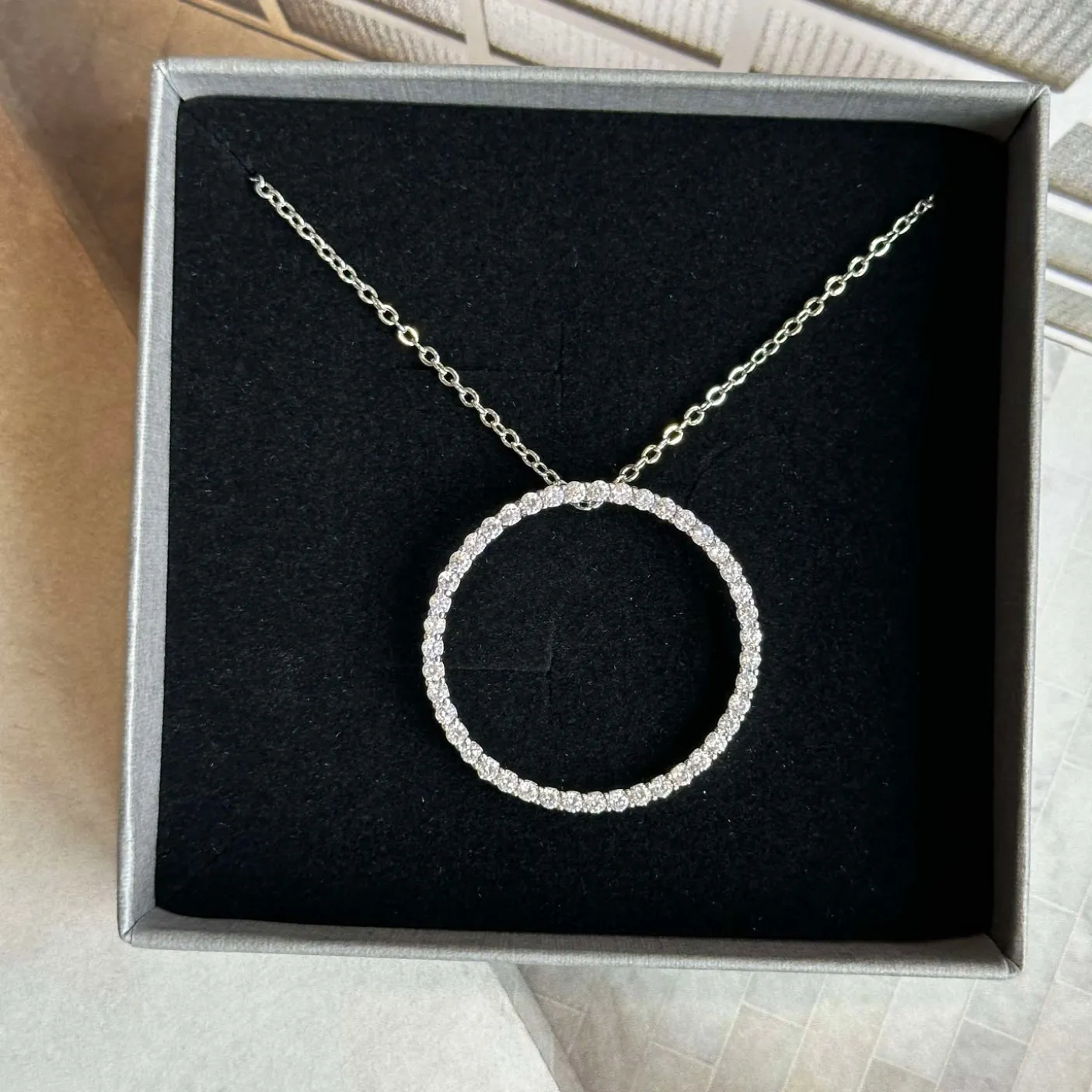 Halskæde Kendal - rhodium belagt