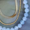 Halskæde Mary Ice blue