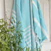 Hammam håndklæde - BLUE MIX Økotex