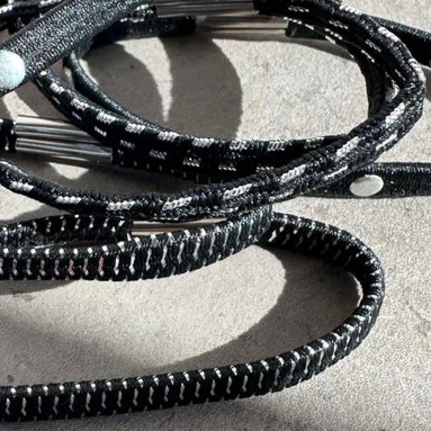 Hårelastikker Black / Silver - 3 mix