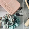 Hårelastikker scrunchie 2 stk - Green mix