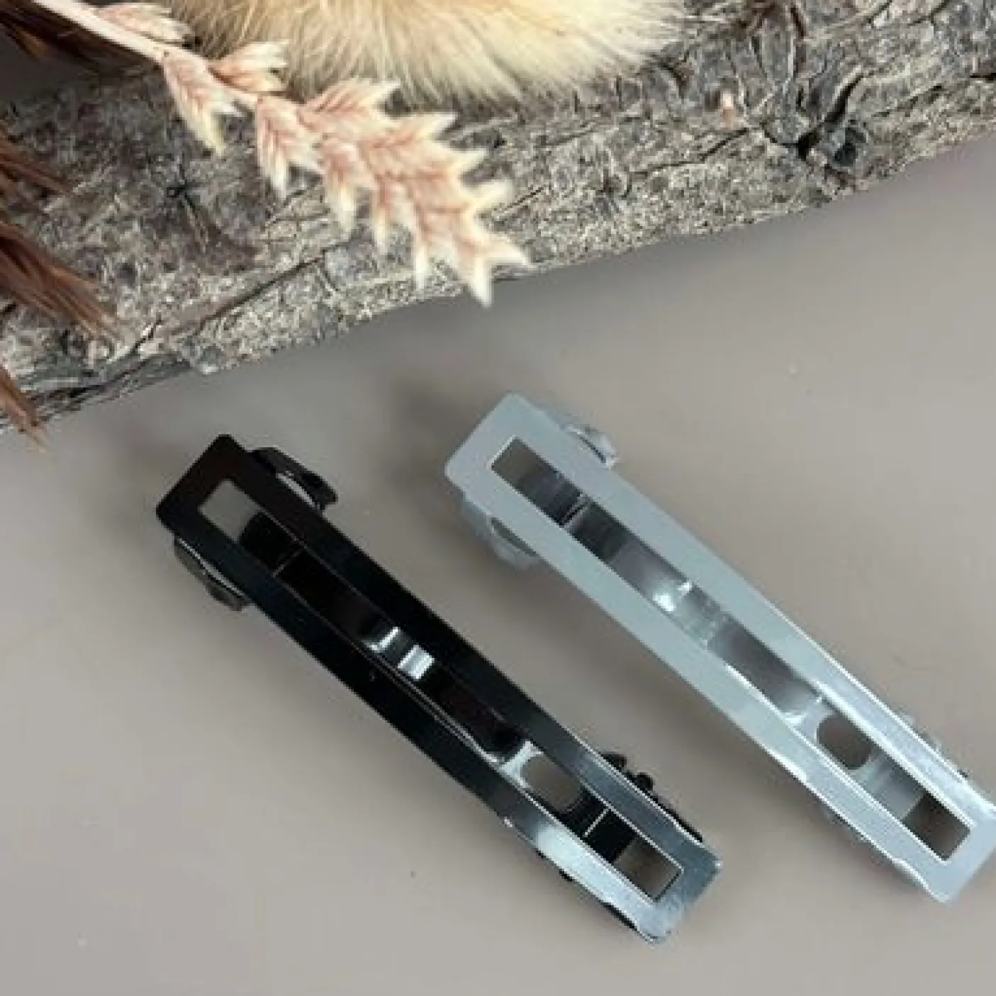 Hårklemmer Mina Black / Grey - 2 stk