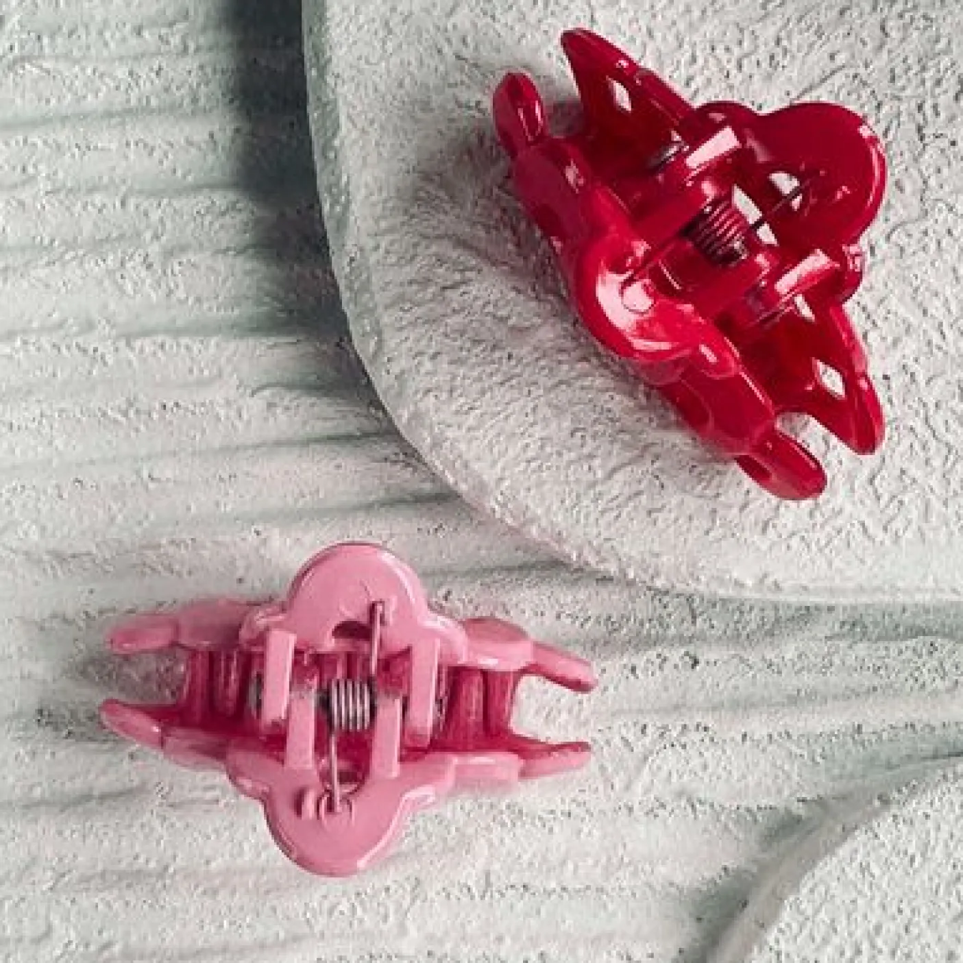 Hårklemmer Pink / Rosa mini - 2 stk