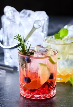 Isspand med 4 glas