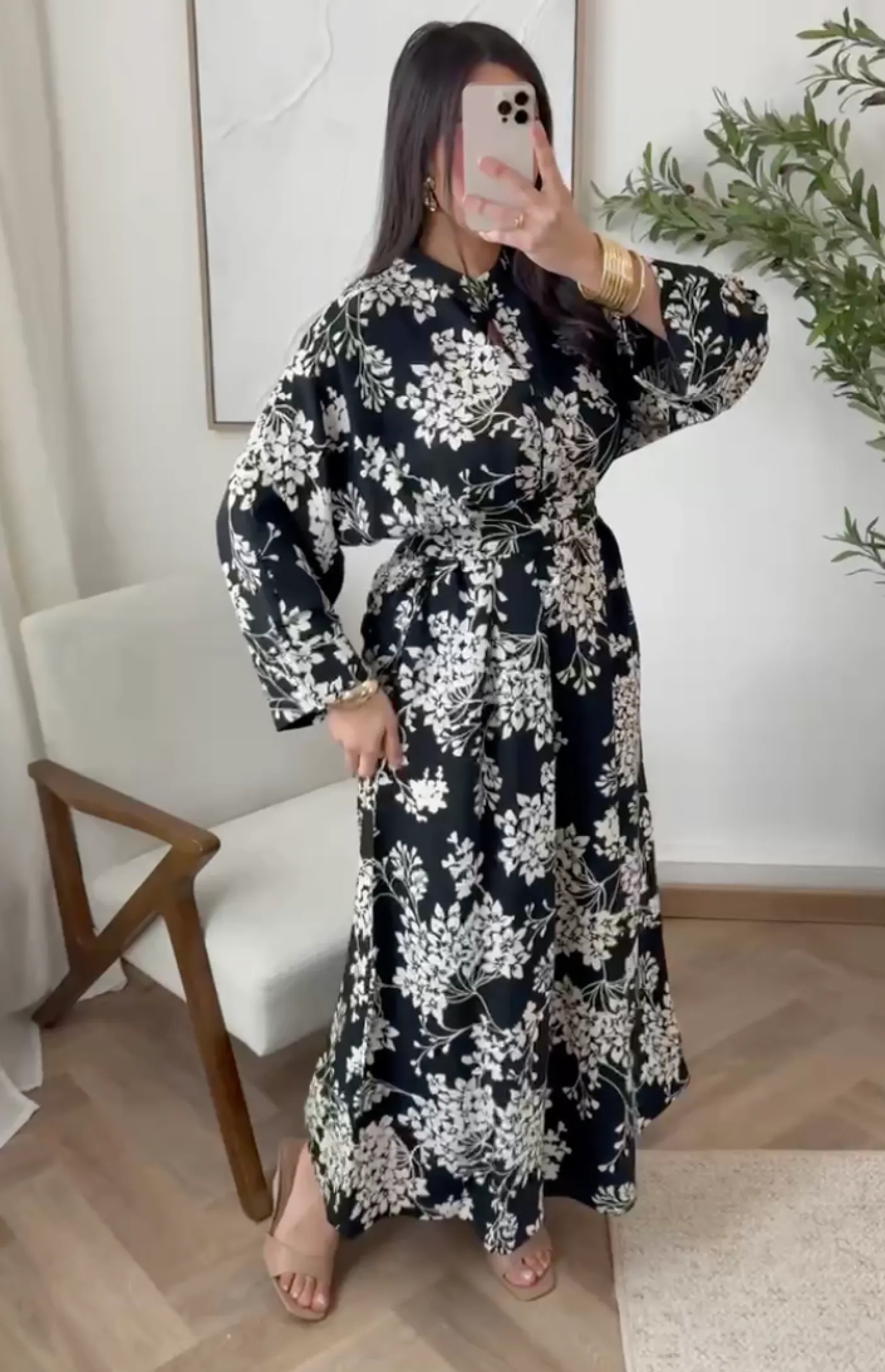 Kjole flower Boheme - Black