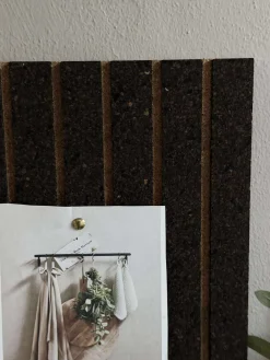 Korkplade med panel effekt NEW Dark - Støjdæmpende