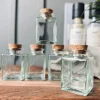 Krydderiglas m. kork 80ml – pakke med 6 stk