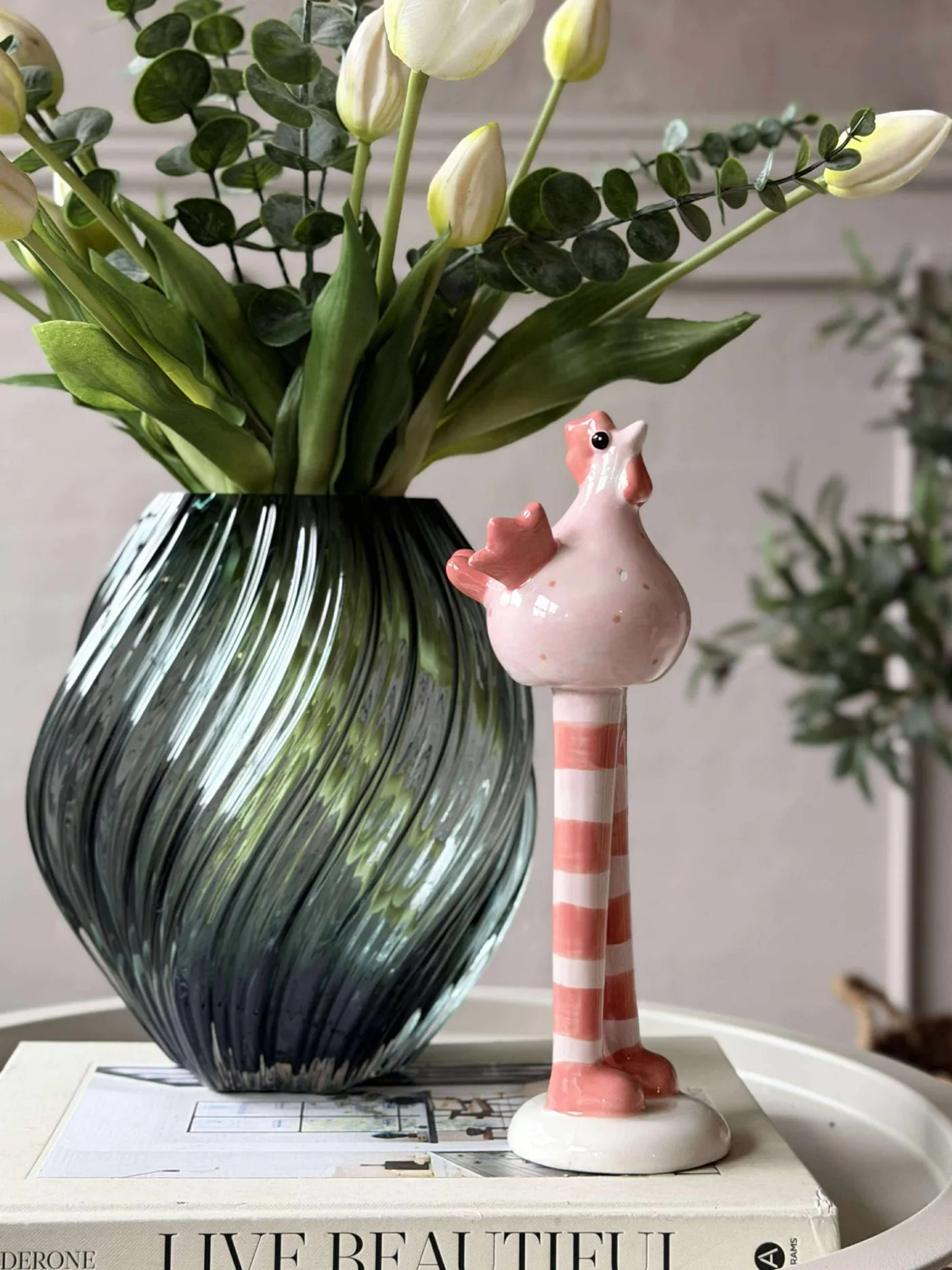 Kylling med lange ben - Pink
