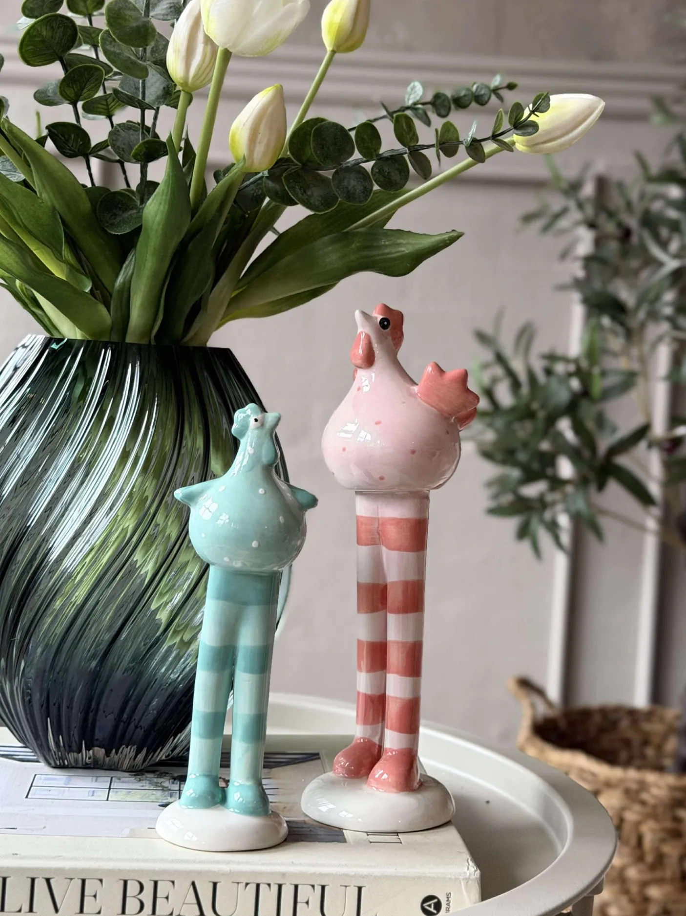 Kylling med lange ben - Pink