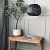 Lampe bambus - Sort dia 33