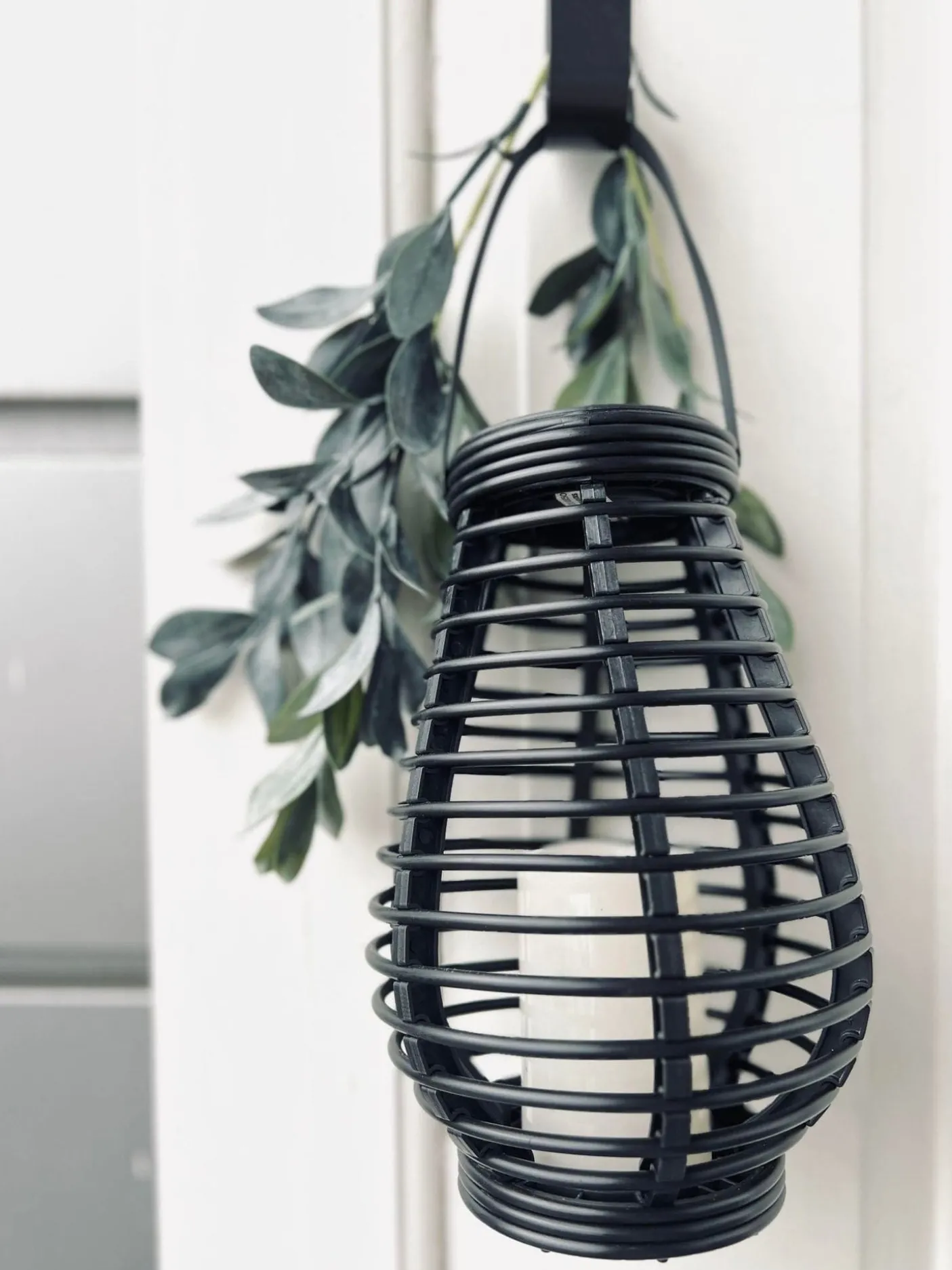 Lanterne med solceller - BLACK VIXA