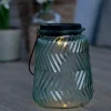 Lanterne med solceller – Fiona big green