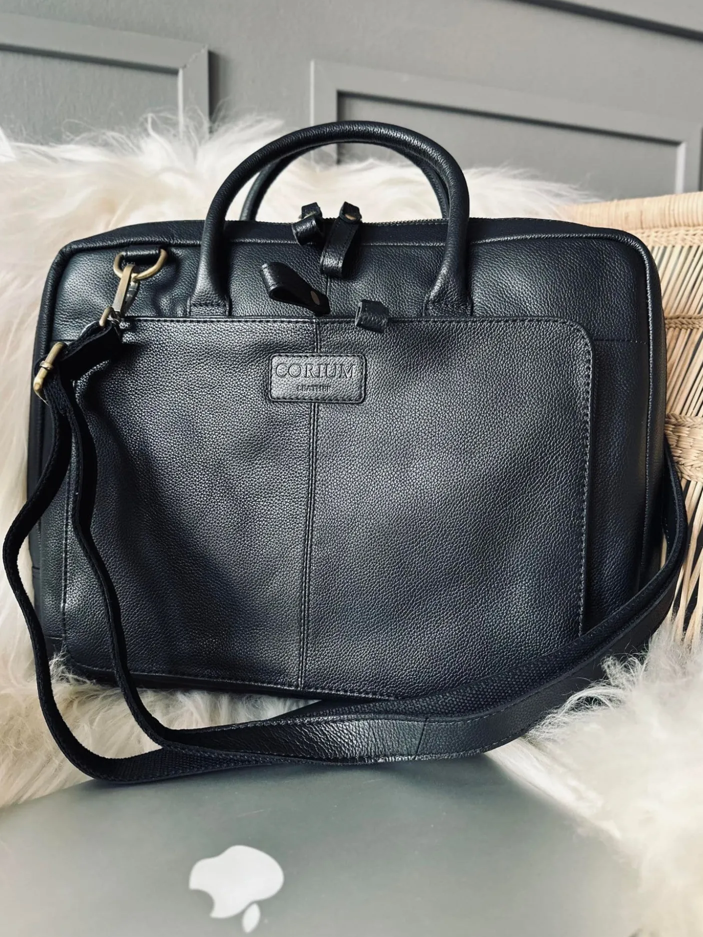 Laptop / arbejdstaske VINTAGE Black