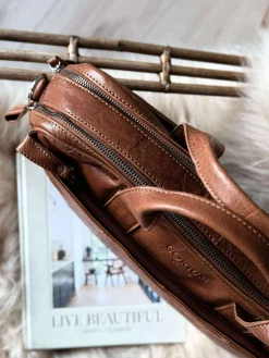 Laptop Taske MELLO - Cognac skind