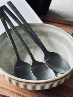 Latte Skeer black - 4 stk Rustfrit stål