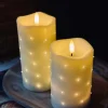 LED Bloklys White TWINKLE - 12,5cm