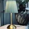 LED bordlampe Large Plisse´ - genopladelig