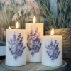 LED FLORA Lavendel – Sæt med 3 stk og fjernbetjening