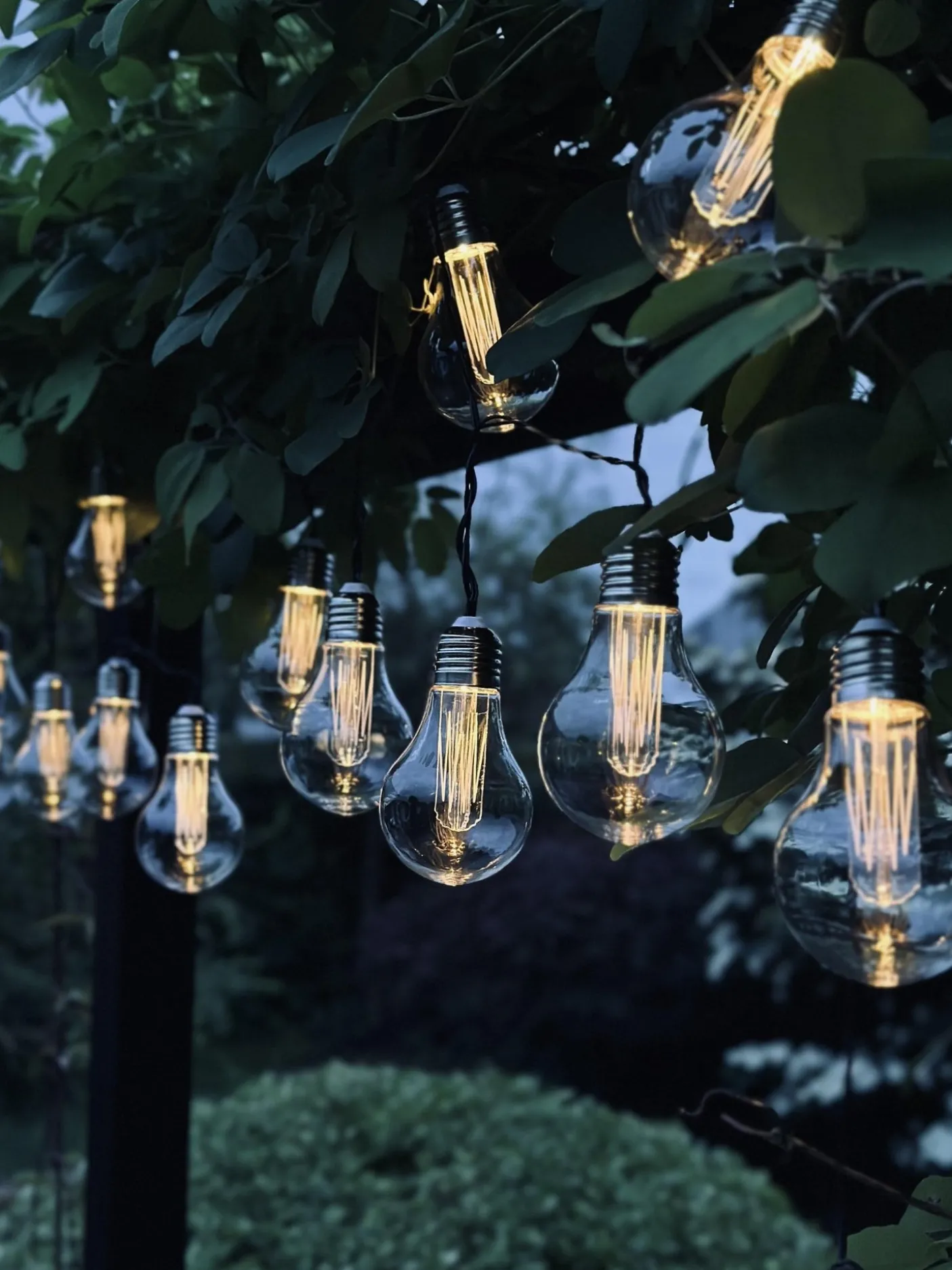 LED Lyskæde med solceller - Udendørs med 10 pære