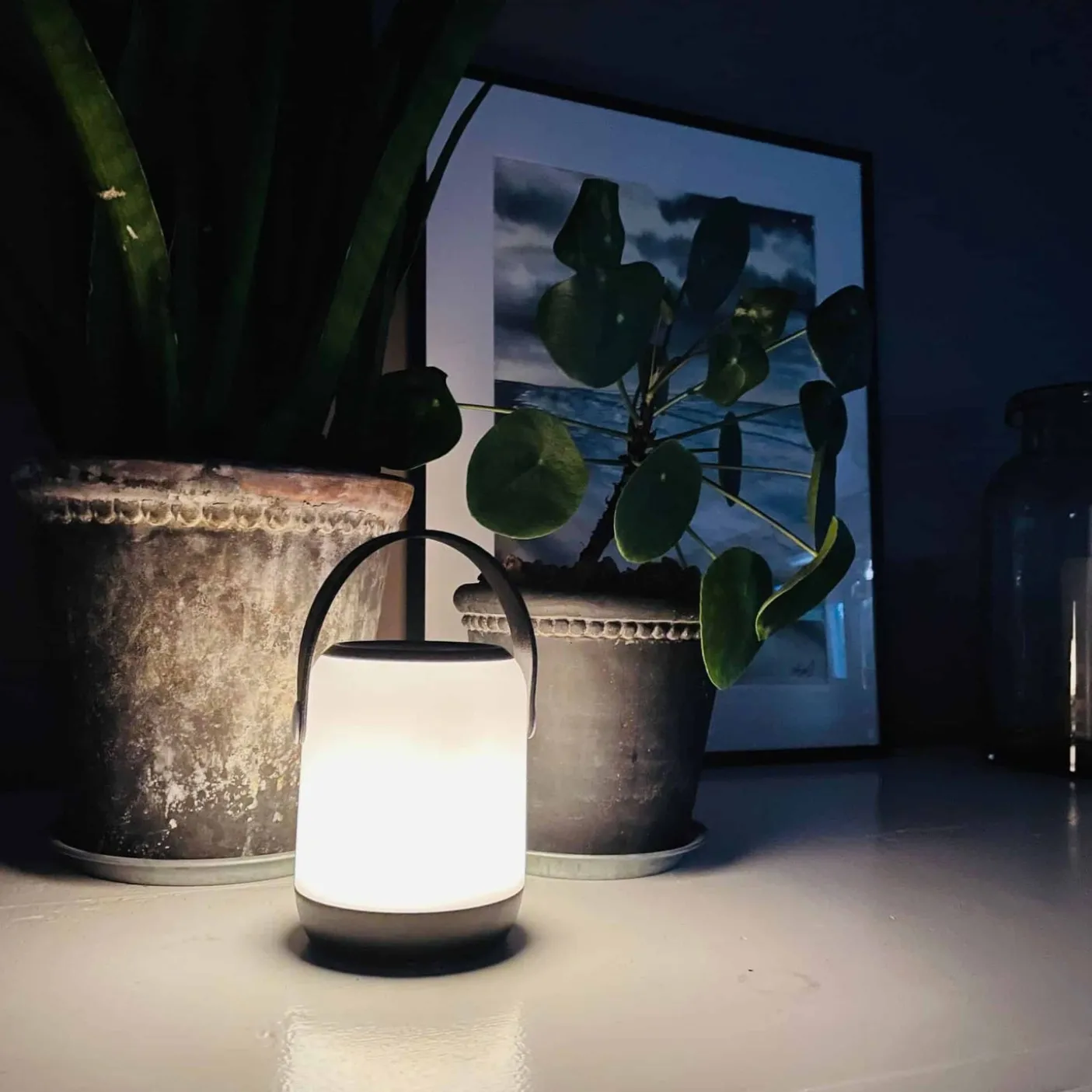 LED touch lanterne med strop