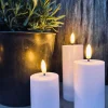 LED Udendørs Bloklys Sæt af 3 stk - Hvid