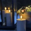 LED Udendørs Bloklys sæt af 3 stk – Sand