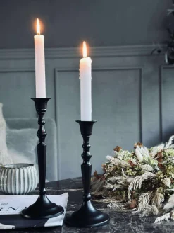 Lysestage kantet Alu sort