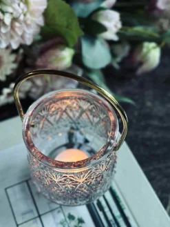 Lysestage lanterne - Rosa