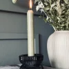 Lysestage - Vendbar Grå glas