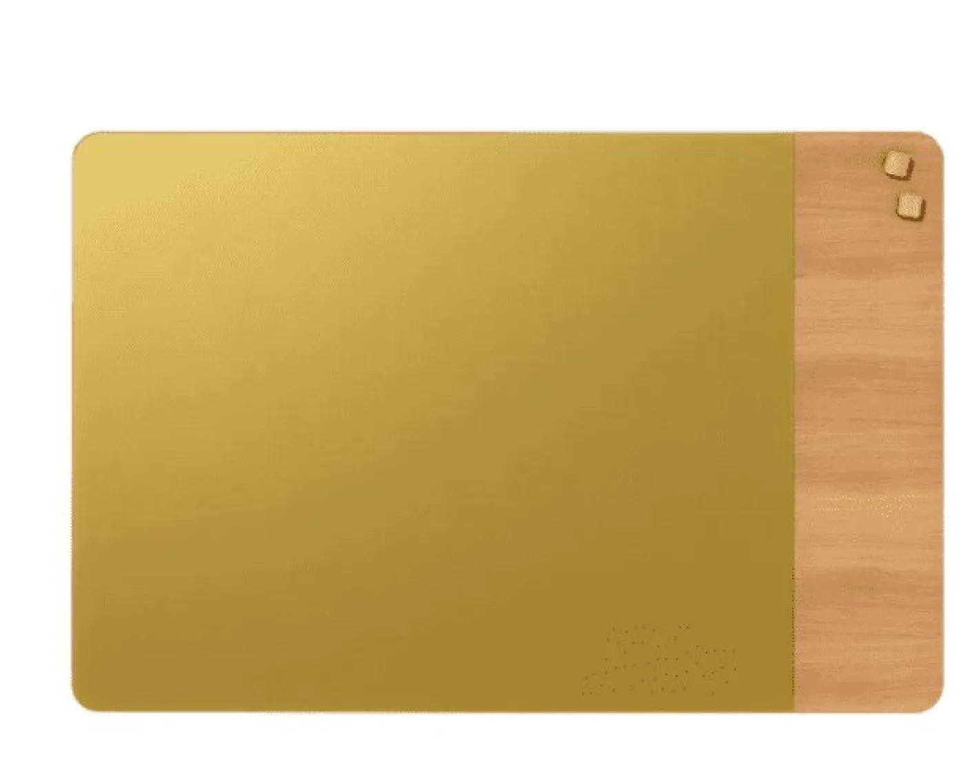 Magnetisk tavle - Mat glas i guld og egefiner