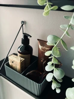 Makeup organiser med opdeling – Grå