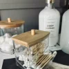 Makeup organizer - Akryl med bambuslåg
