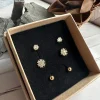 Mix box med 6 øreringe - Ivy 18k forgyldt