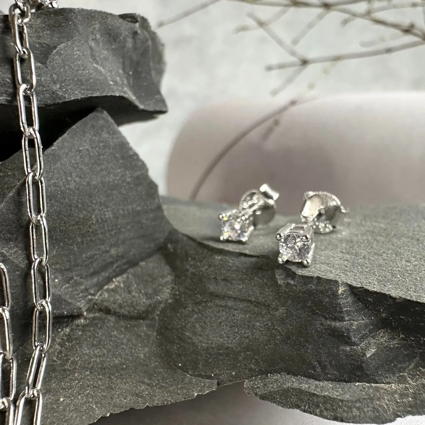 Mix box m. 4 øreringe - Jessica Sterling silver