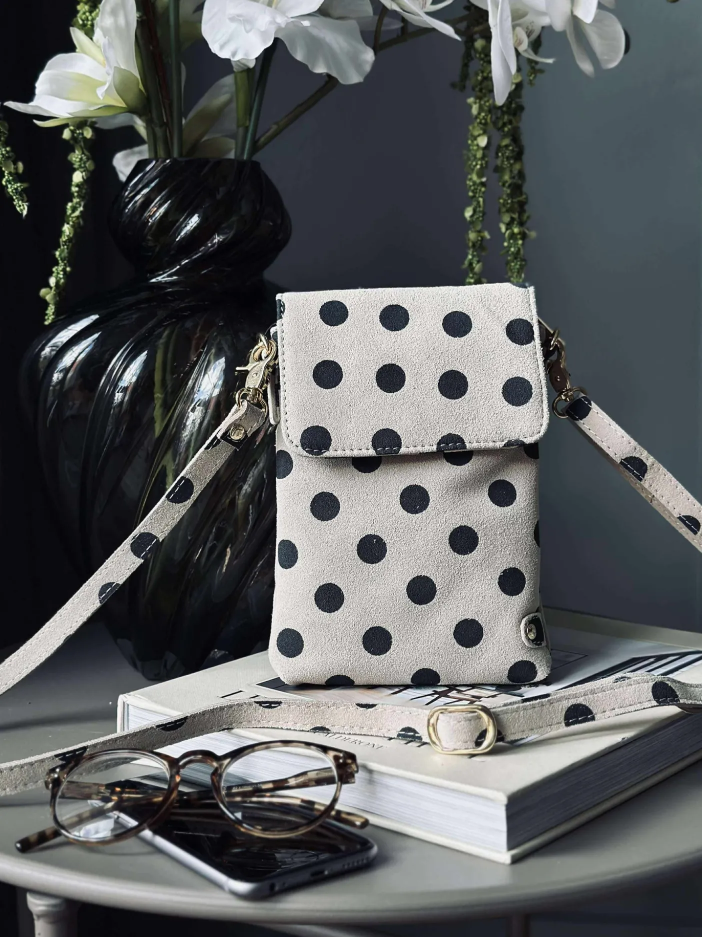 Mobiltaske Blacks dots