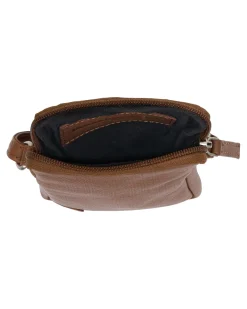 Mobiltaske Misse - Coffee / silver