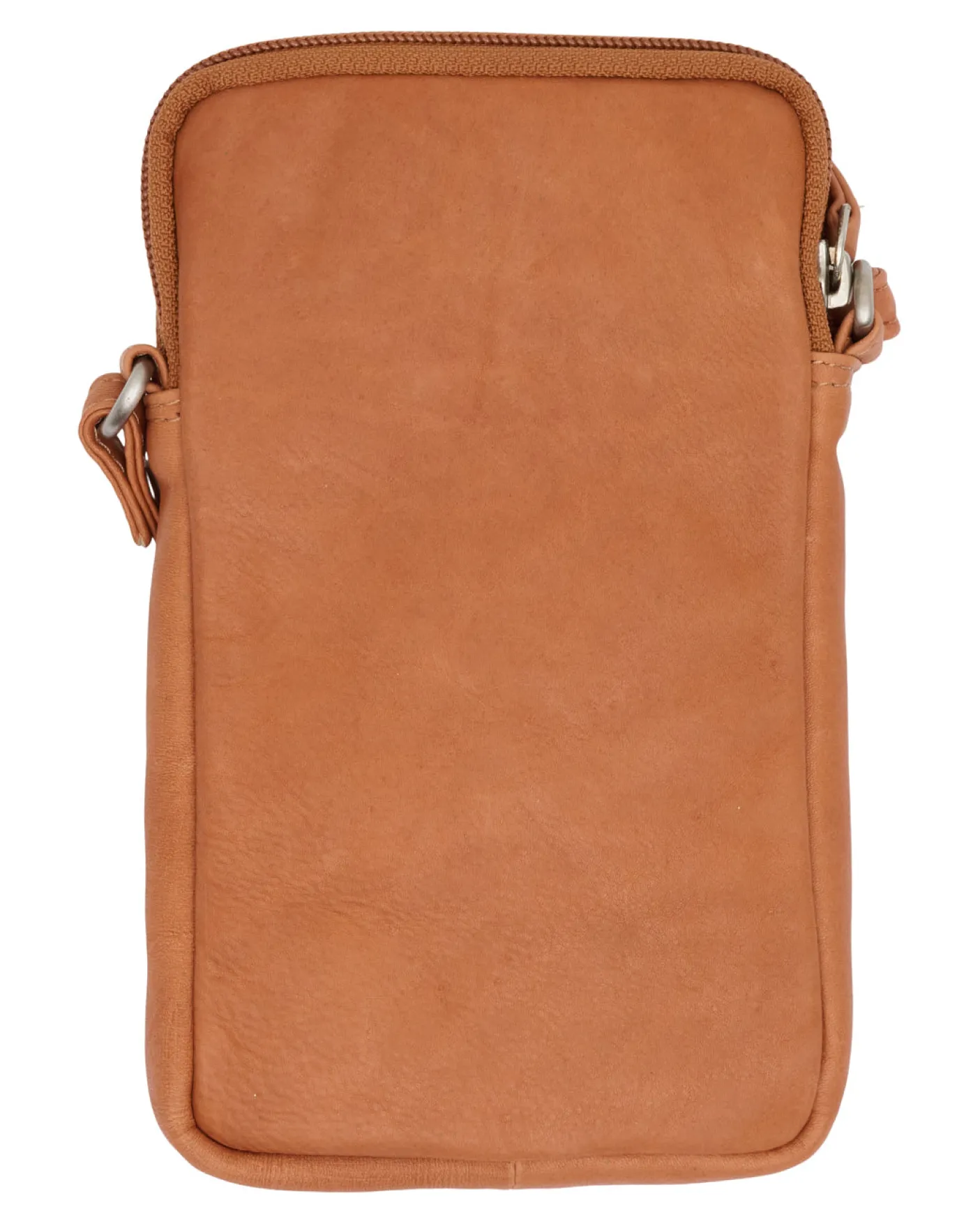 Mobiltaske Misse - Cognac / silver