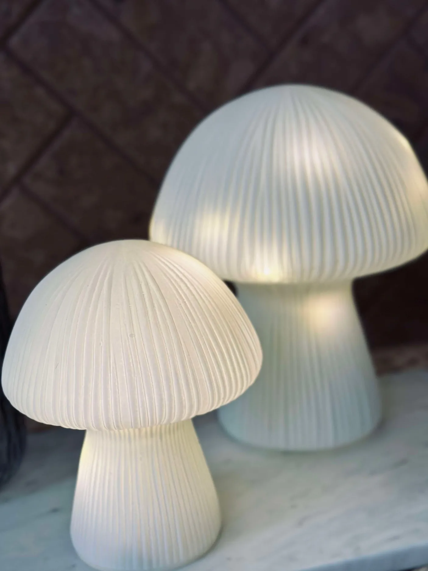 Mushroom Astrid - White 15 cm