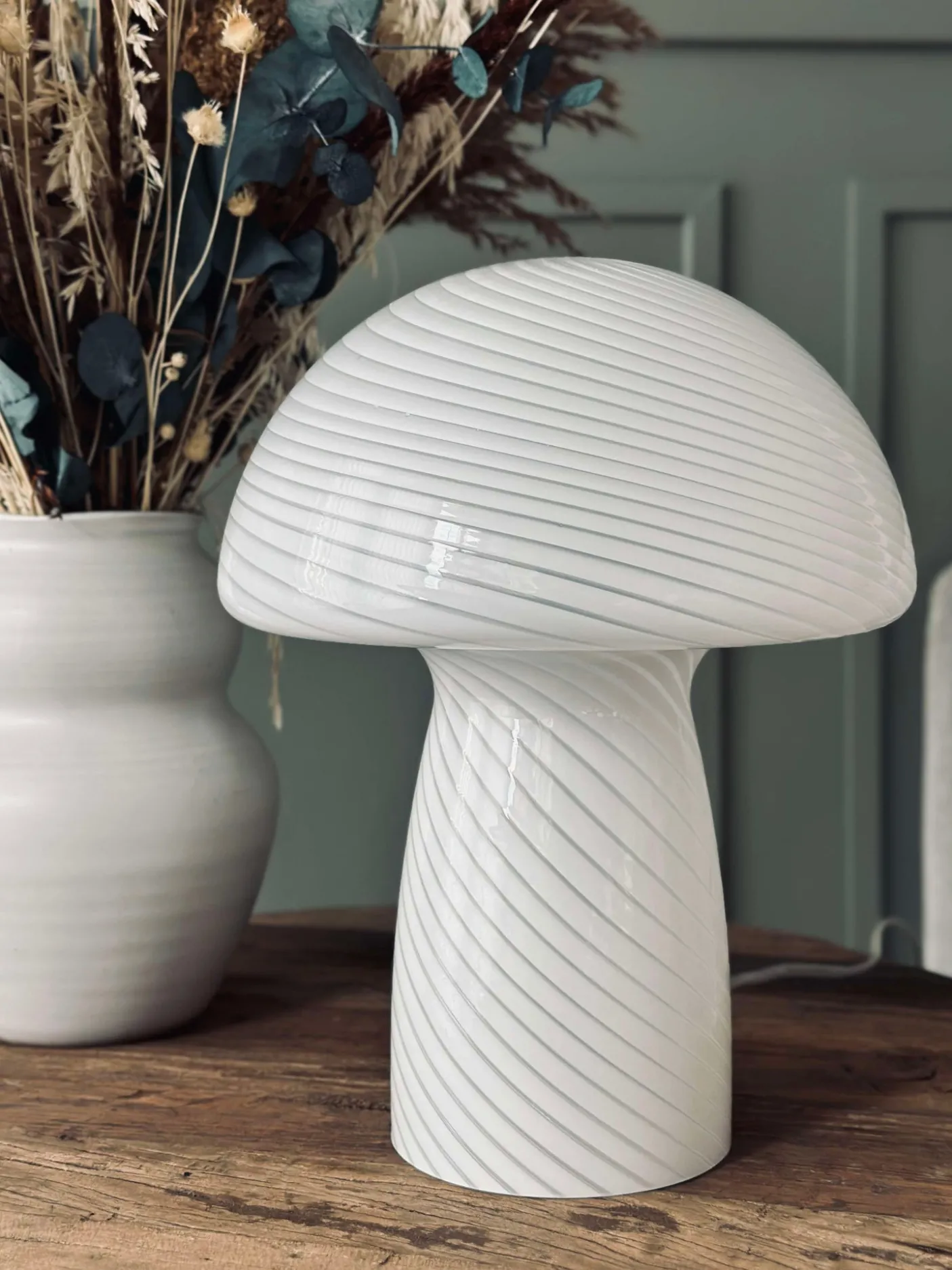 Mushroom Elsa - Hvid 32 cm