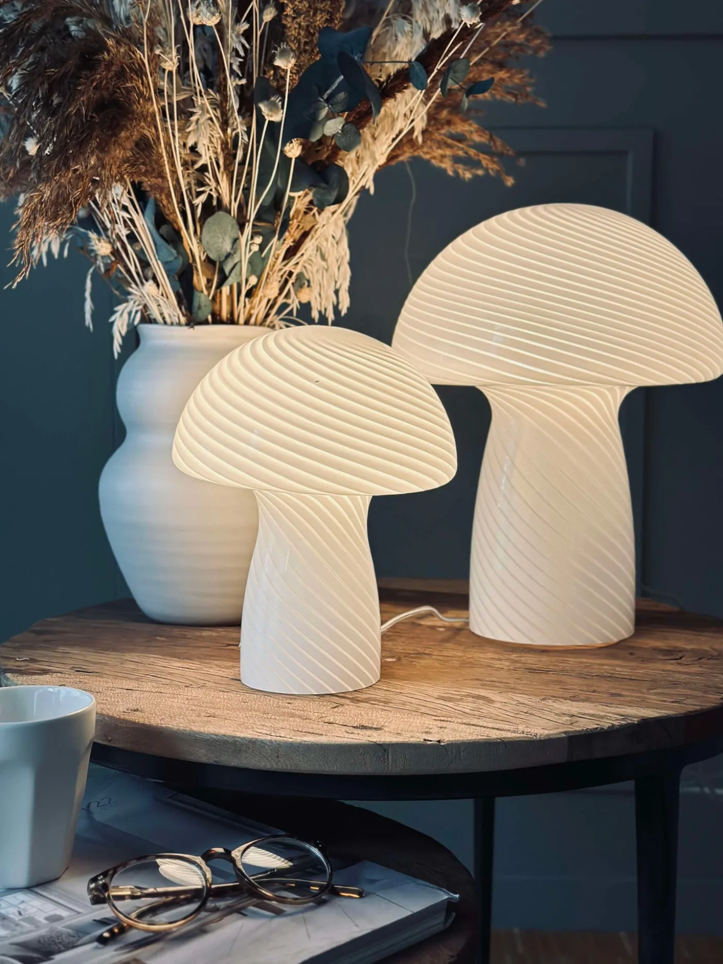 Mushroom Elsa - Hvid 32 cm