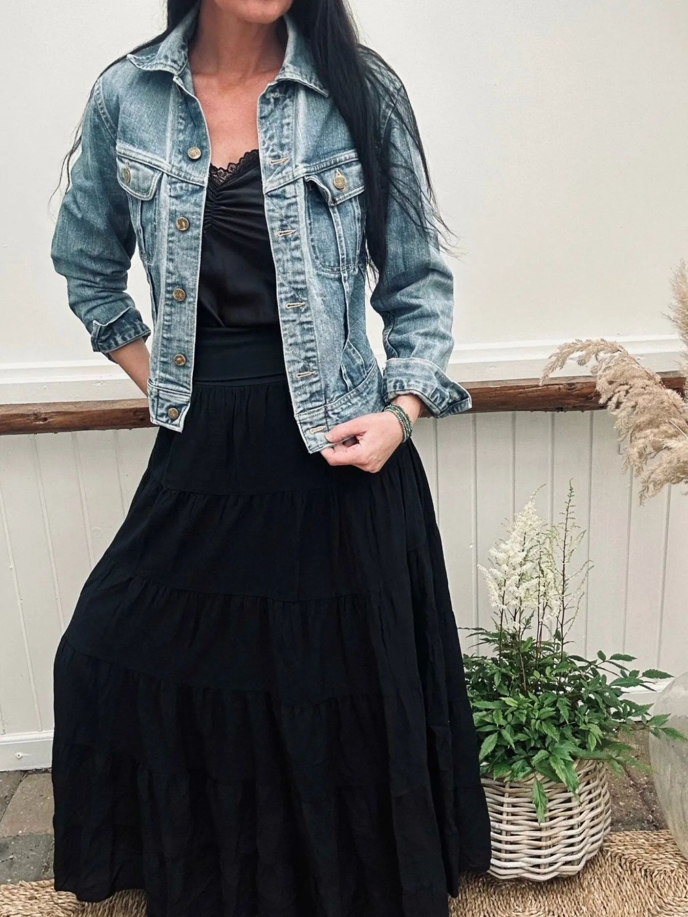 Nederdel Boheme cotton – S/M Black