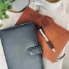 Notesbog BIRK i skind - Sort - A5