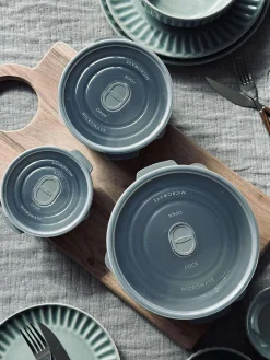 Opbevaringsbøtter - Sæt med 2 stk. Grey