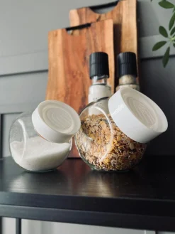 Opbevaringsglas 500ml - Hvid låg